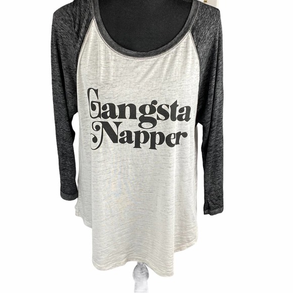Charming Charlie Gangsta Napper Graphic Tee size large‎ - Picture 1 of 5